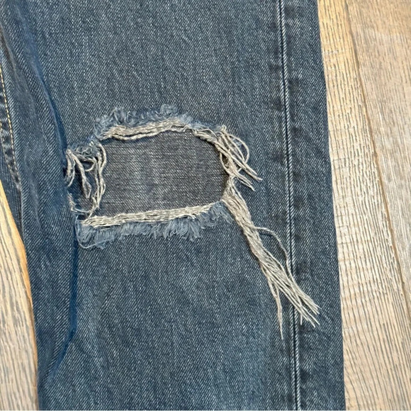 Levi's Orange Tab Jeans 27 x 27 505C Distressed  Medium Wash Grunge Punk Slim - Picture 5 of 16